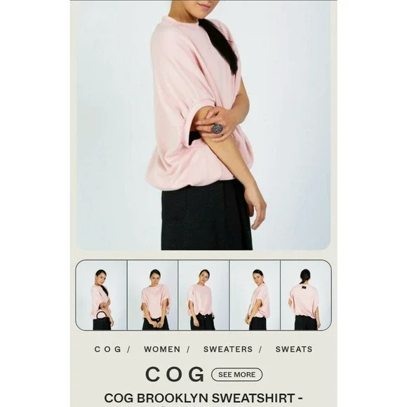 COGTHEBIGSMOKE Women COG Brooklyn Sweatshirt Black One Size